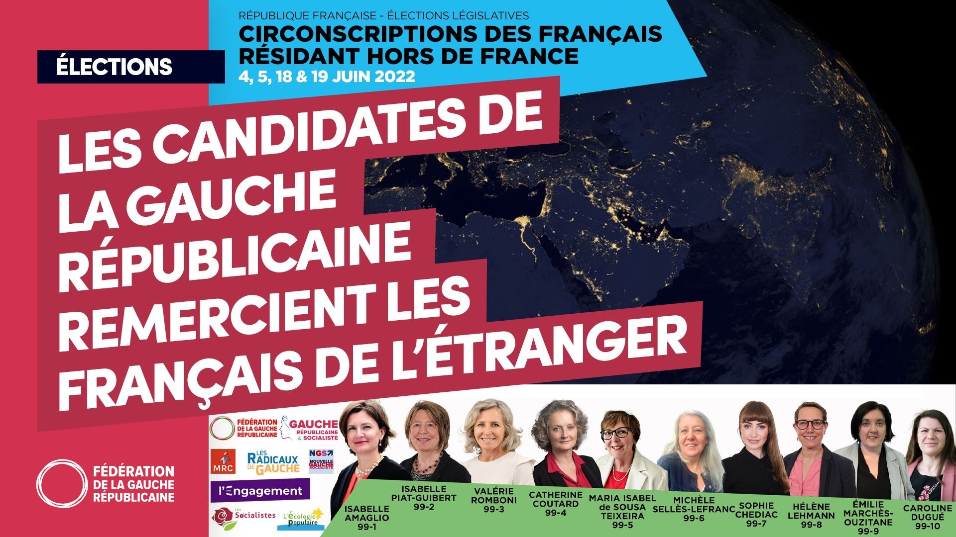 You are currently viewing Les candidates de la Gauche républicaine remercient les Français de l’étranger