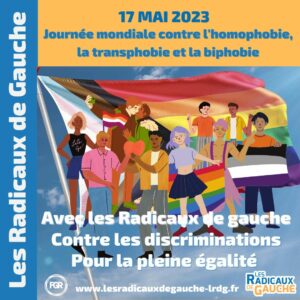 Lire la suite à propos de l’article Les Radicaux de Gauche, engagés dans la lutte contre l’homophobie